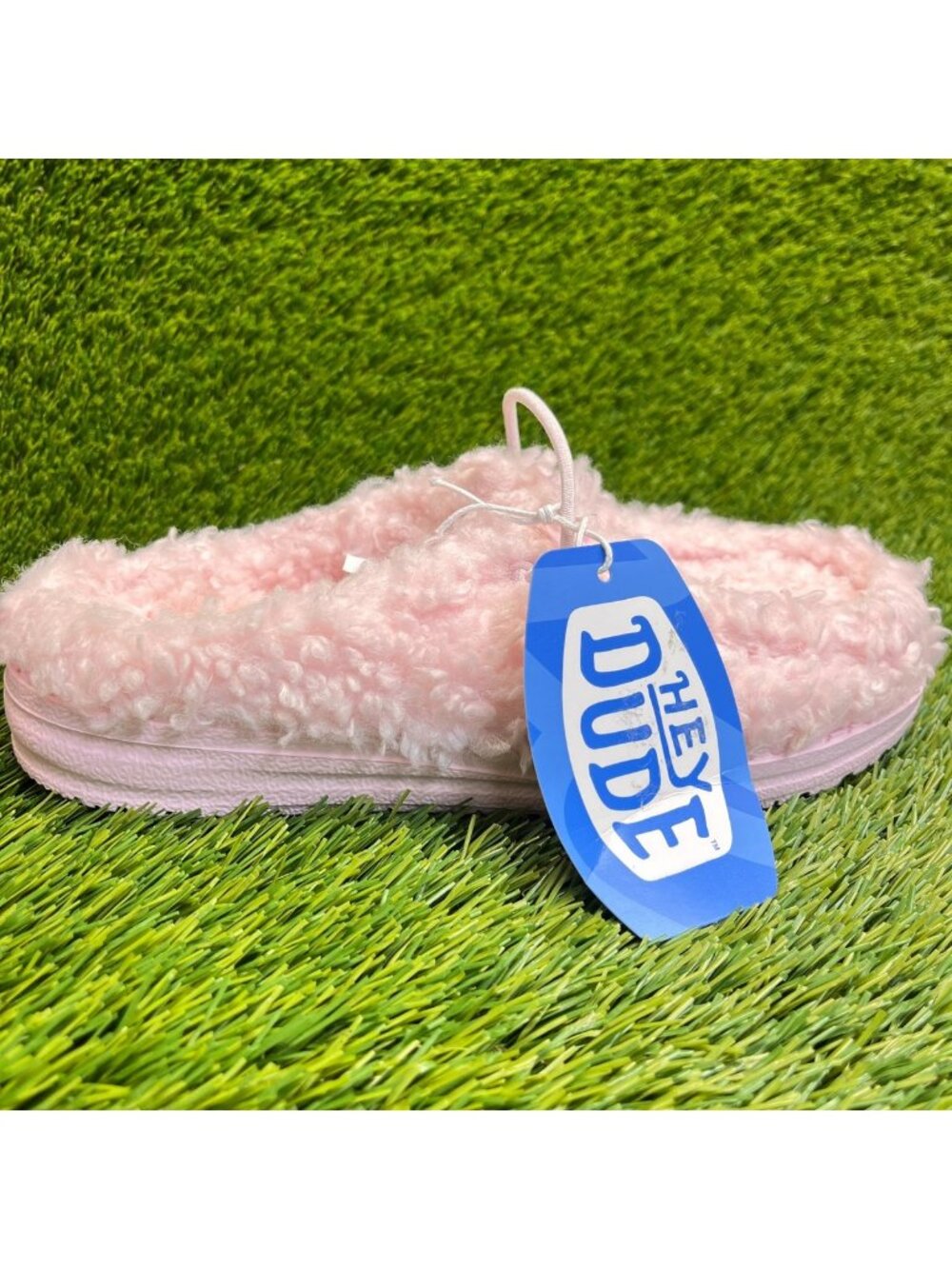 Hey Dude Wendy Womens Size 7 Pink Casual Classic Walking Slip-On Slippers Shoes